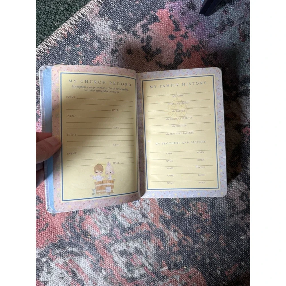 Vintage Precious Moments Small Hands Bible [NKJ, Hardcover] - 1982